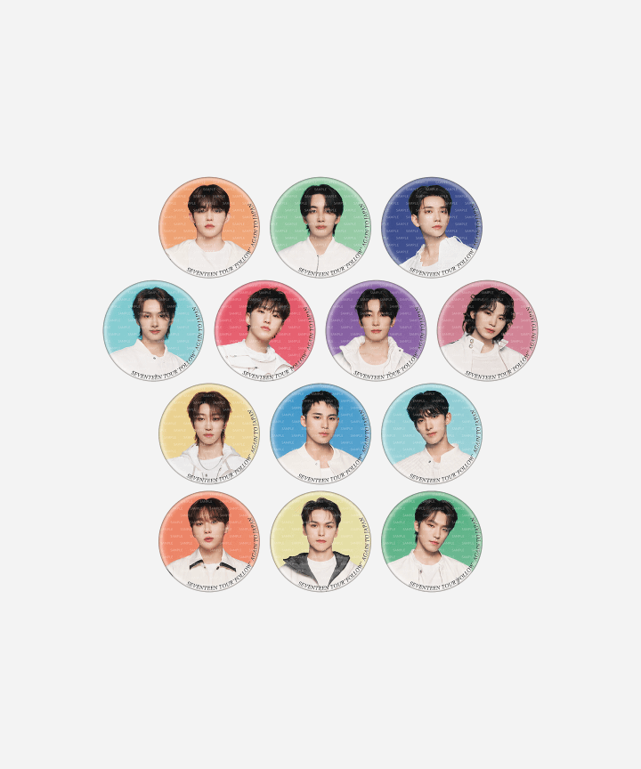 SEVENTEEN - TOUR FOLLOW' AGAIN TO JAPAN OFFICIAL MD CAN BADGE – K
