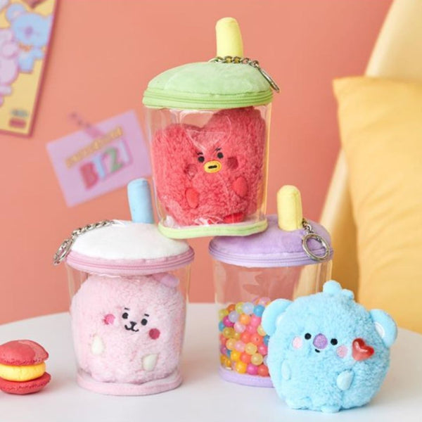 BT21 BABY Boucle Bubble Tea Doll Bag Charm