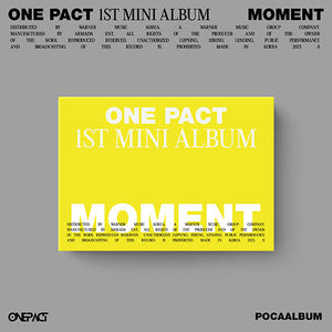 ONE PACT - MOMENT 1ST MINI ALBUM POCAALBUM