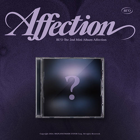 BE'O - The 2nd Mini Album : Affection [JEWEL CASE ver.]