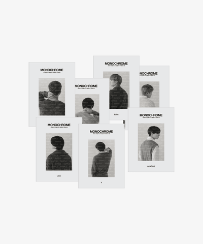 BTS - POP UP : MONOCHROME OFFICIAL MD POSTCARD BOOK