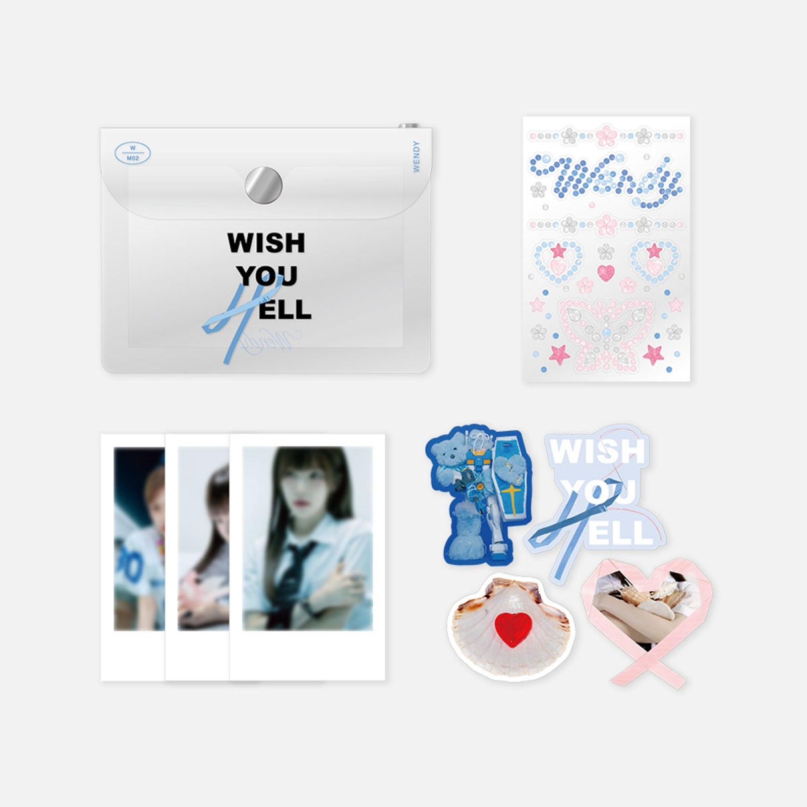 WENDY - 04 CUBIC STICKER + POLAROID SET