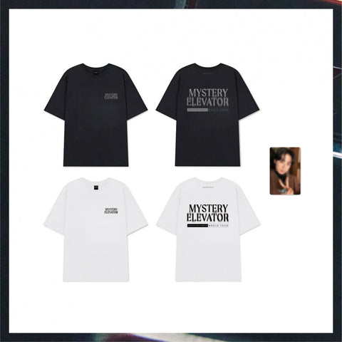 CHA-EUN-WOO - 2024 JUST ONE 10 MINUTE MYSTERY ELEVATOR OFFICIAL MD TOUR T-SHIRT BLACK L