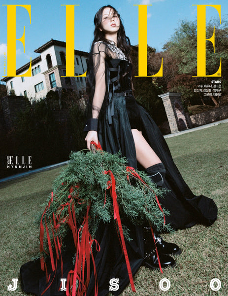 BLACKPINK JISOO Stray Kids Hyunjin - ELLE MAGAZINE 2024 DECEMBER ISSUE