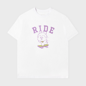 BT21 BASIC SHORT SLEEVE TSHIRT WHITE MANG