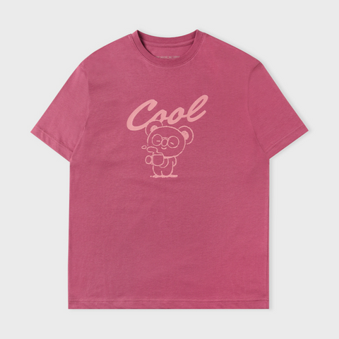 BT21 BASIC SHORT SLEEVE TSHIRT INDIAN PINK KOYA