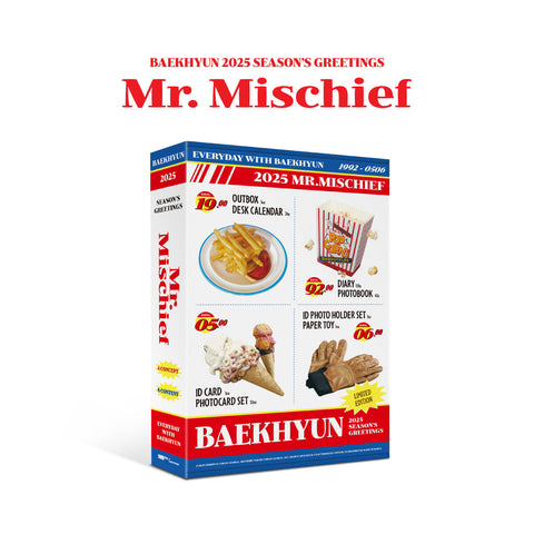 [Pre-Order] BAEKHYUN - MR. MISCHIEF 2025 SEASON'S GREETING