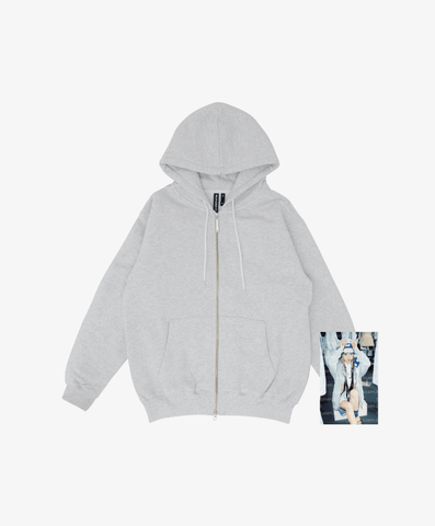 LE SSERAFIM IM FEARLESS - Zip-up Hoodie (Melange Grey)