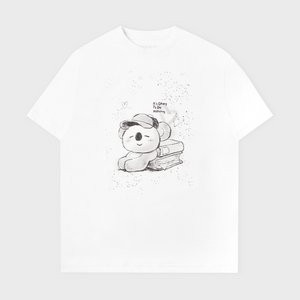 BT21 BASIC DRAWING SHORT SLEEVE TSHIRT WHITE KOYA