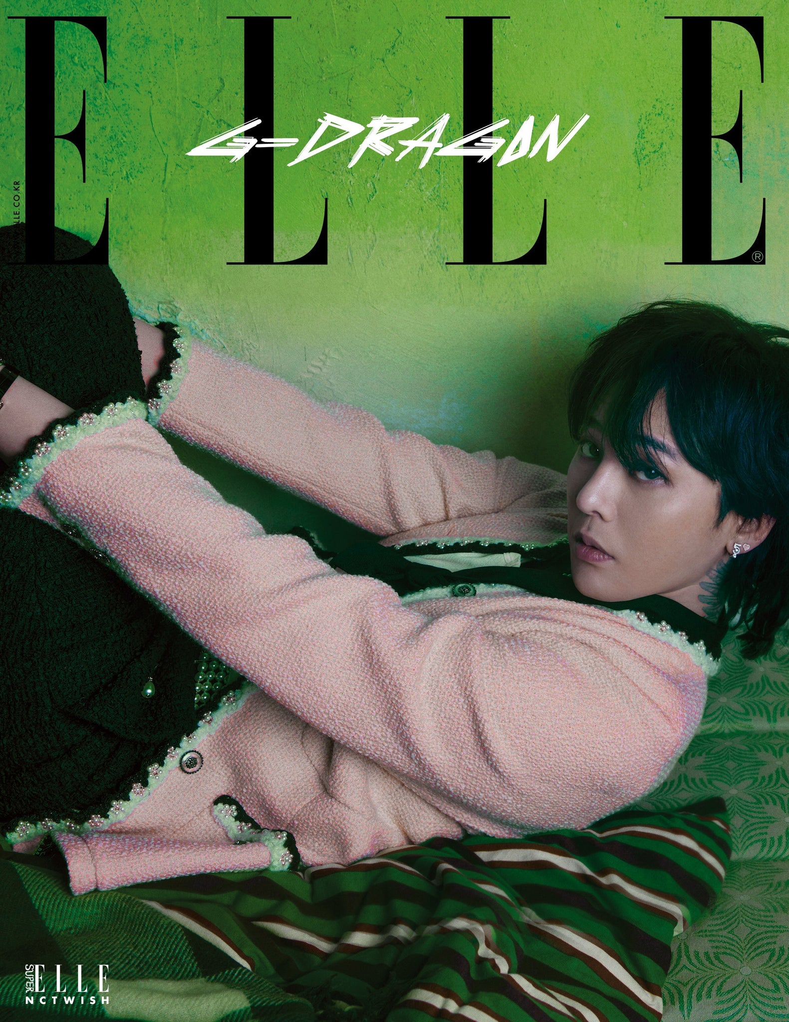 G-DRAGON COVER ELLE MAGAZINE 2024 JULY ISSUE