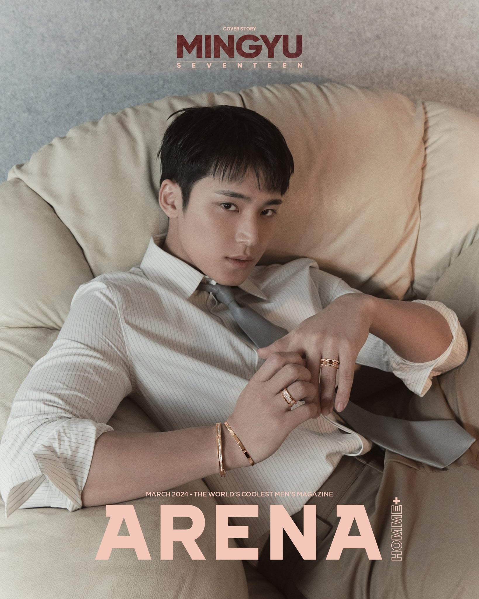 SEVENTEEN MINGYU ARENA HOMME MAGAZINE 2024 MARCH ISSUE