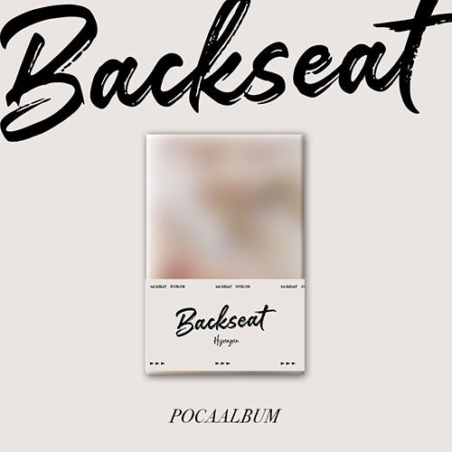 HYUNJUN - BACKSEAT 5TH SINGLE ALBUM POCAALBUM