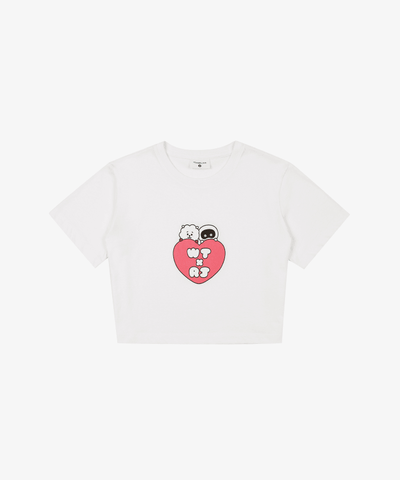 BTS - WOOTTEO X RJ COLLABORATION OFFICIAL MD CROP S/S T-SHIRT