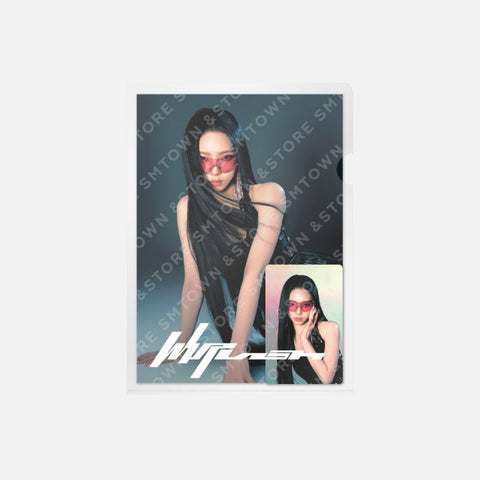 AESPA - WHIPLASH POP UP OFFICIAL MD POSTCARD + HOLOGRAM PHOTO CARD SET