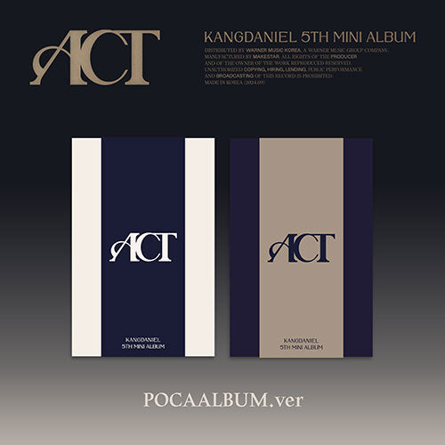 [Pre-Order] KANGDANIEL - ACT 5TH MINI ALBUM POCAALBUM VER