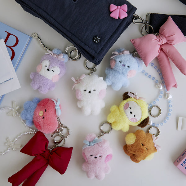 BT21 - MINI MININI RIBBON EDITION PLUSH KEYRING