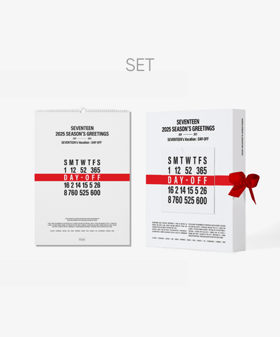 [Pre-Order] SEVENTEEN - SEVENTEEN'S VACATION : DAY-OFF 2025 SEASON'S GREETINGS + WALL CALENDAR