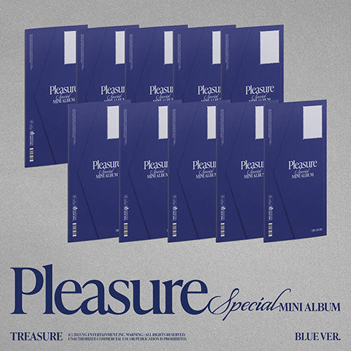 TREASURE - PLEASURE SPECIAL MINI ALBUM BLUE VER – K.Story.Peru
