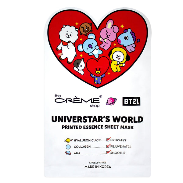 BT21 UNIVERSTAR’S WORLD  (Mascarilla K-Beauty)