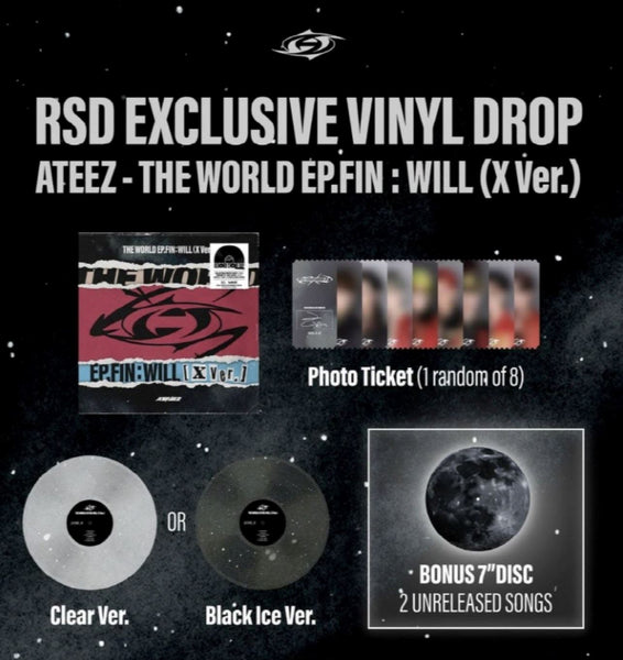 ATEEZ - The World EP.Fin : Will (X Ver.) [7 inch Vinyl + Random Color LP]