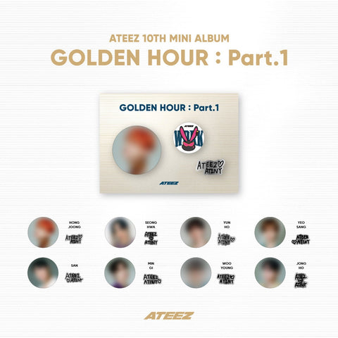 ATEEZ - GOLDEN HOUR : PART.1 OFFICIAL MD BADGE SET