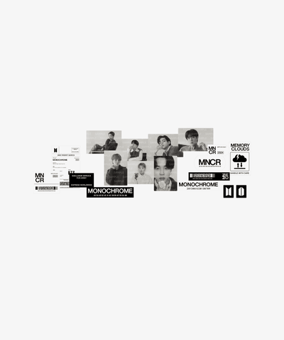 BTS - POP UP : MONOCHROME OFFICIAL MD STICKER SET