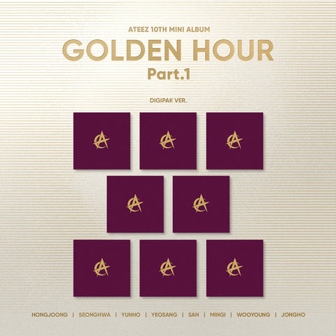 ATEEZ - GOLDEN HOUR : PART.1 10TH MINI ALBUM DIGIPACK