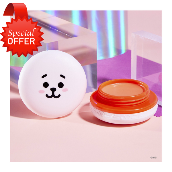 BT21 RJ Macaron Lip Balm - Mango K-Beauty