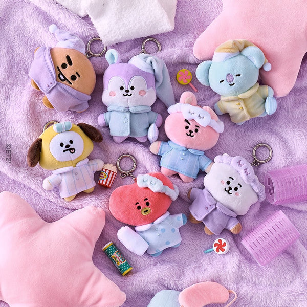 [Pre-Order] BT21 - SWEET DREAMS EDITION NEW BASIC PAJAMA PLUSH KEYRING