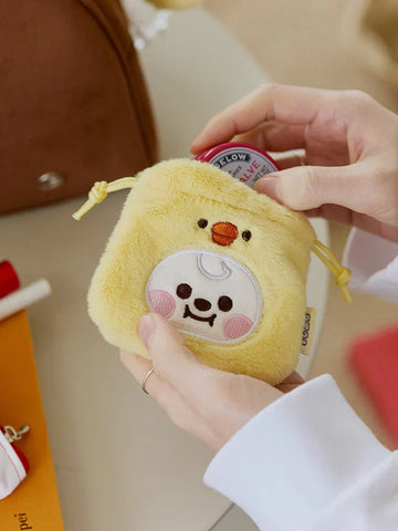 [Pre-Order] BT21 - BABY FLUFFY STRING MINI BAG CHARM POUCH