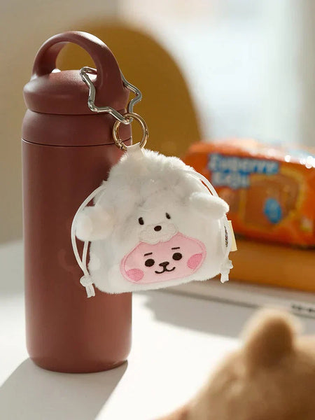 [Pre-Order] BT21 - BABY FLUFFY STRING MINI BAG CHARM POUCH