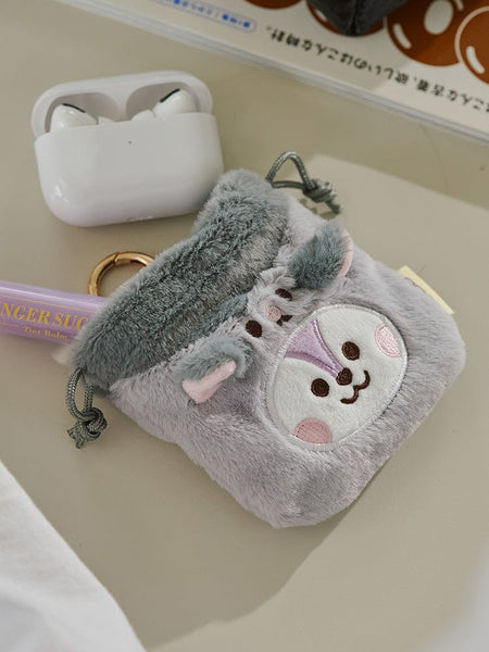 [Pre-Order] BT21 - BABY FLUFFY STRING MINI BAG CHARM POUCH