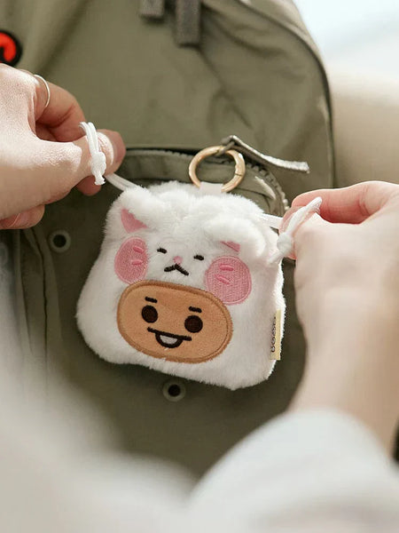 [Pre-Order] BT21 - BABY FLUFFY STRING MINI BAG CHARM POUCH