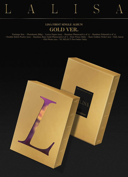 (OUTLET) LISA - 1ST SINGLE ALBUM LALISA ver GOLD