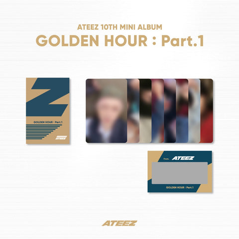 ATEEZ - GOLDEN HOUR : PART.1 OFFICIAL MD PHOTO & SCRATCH CARD Z SET