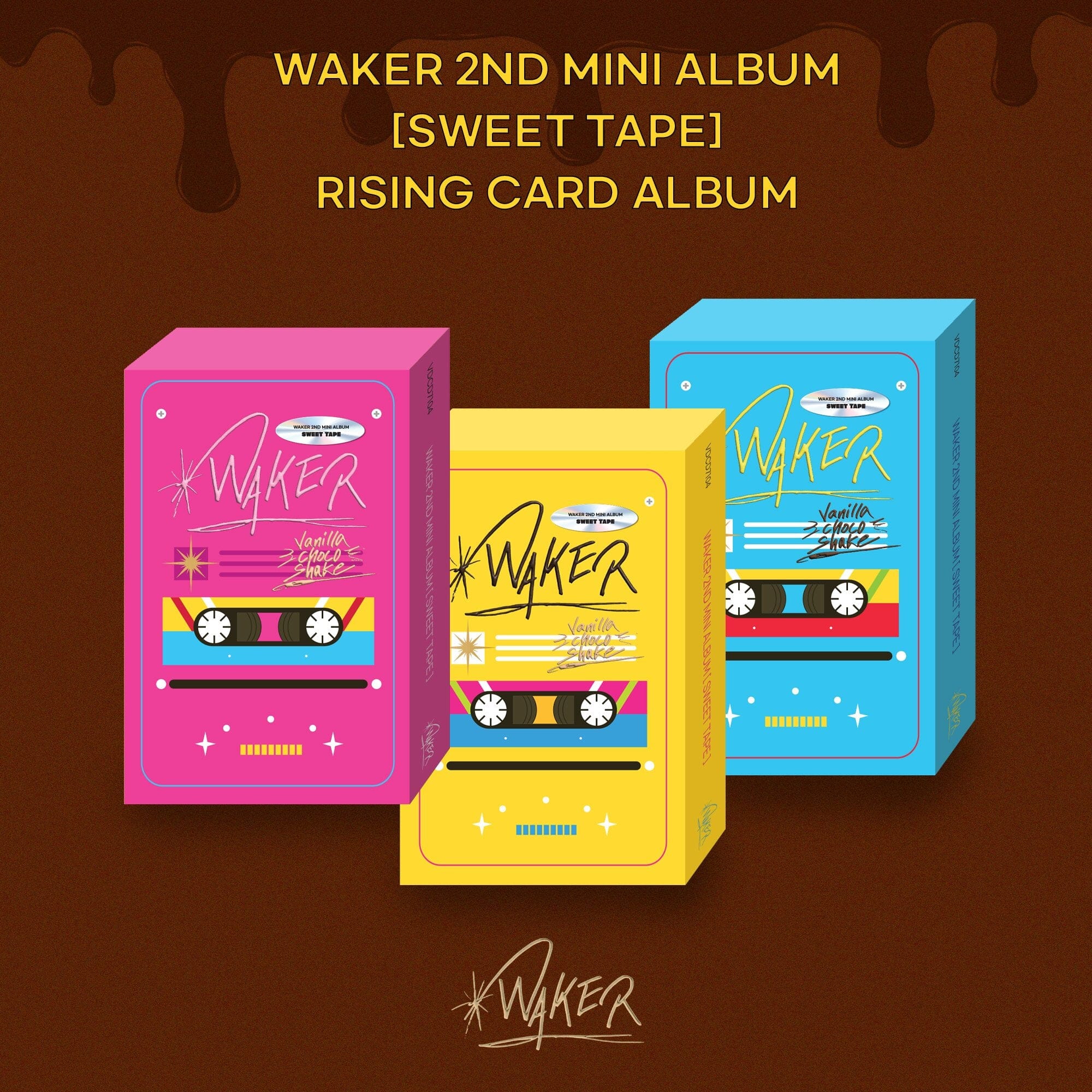 WAKER - 2nd Mini Album Sweet Tape [RISING CARD ALBUM]