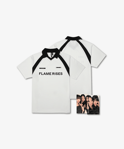 LE SSERAFIM Flame Rises MD Jersey S/S T-Shirt (White)