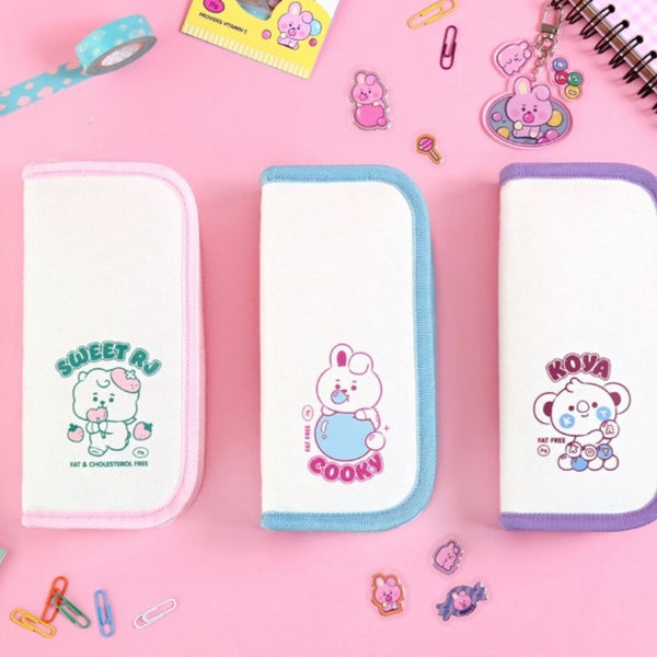 BT21 CANVAS PEN POUCH JELLY CANDY