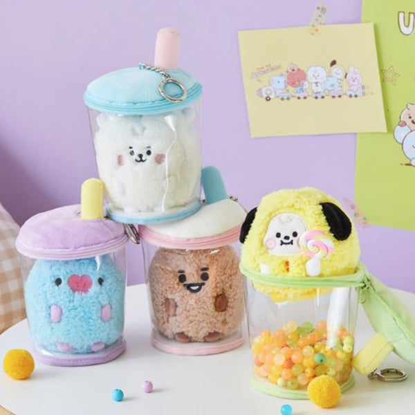 BT21 BABY Boucle Bubble Tea Doll Bag Charm