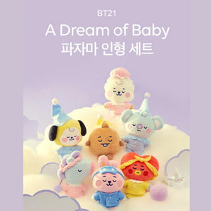 BT21 BABY PAJAMA DOLL SET DREAM OF BABY