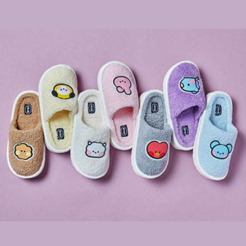 BT21 MININI BIGFACE BOUCLE SLIPPERS