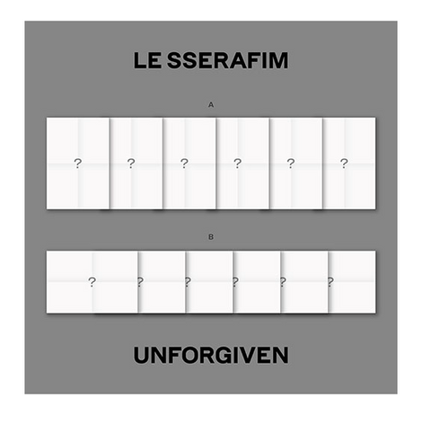 LE SSERAFIM - UNFORGIVEN 1ST STUDIO ALBUM WEVERSE ALBUMS VER..