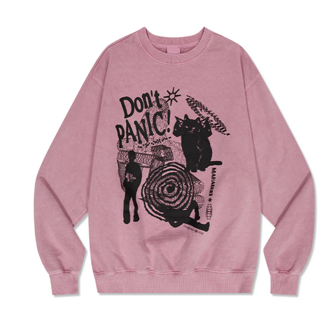 Mahagrid [Stray Kids] S/S 2023 COLLECTION DON’T PANIC PIGMENT SWEATSHIRT