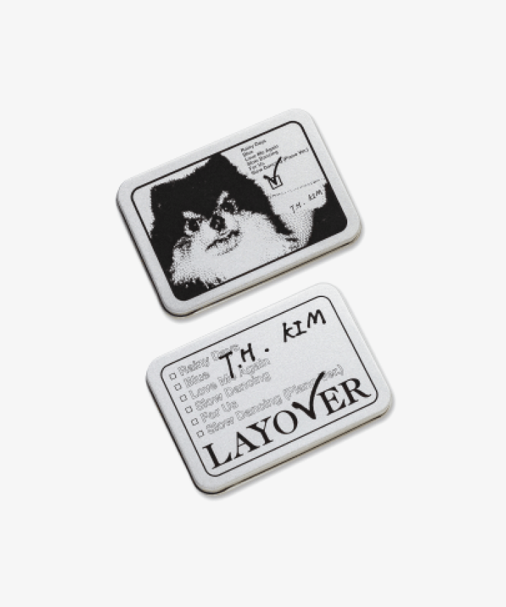 BTS V - LAYOVER 1ST SOLO ALBUM OFFICIAL MD - Tin Case Sticker Set
