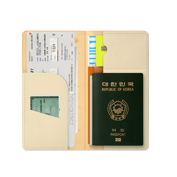 BT21 MININI LEATHER PATCH PASSPORT COVER (Large)