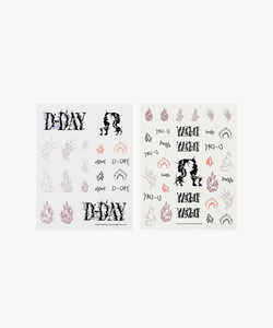 SUGA August D Tour D-DAY Official MD Sticker & Tattoo Sticker Set