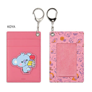 BT21 LEATHER PATCH CARD HOLDER