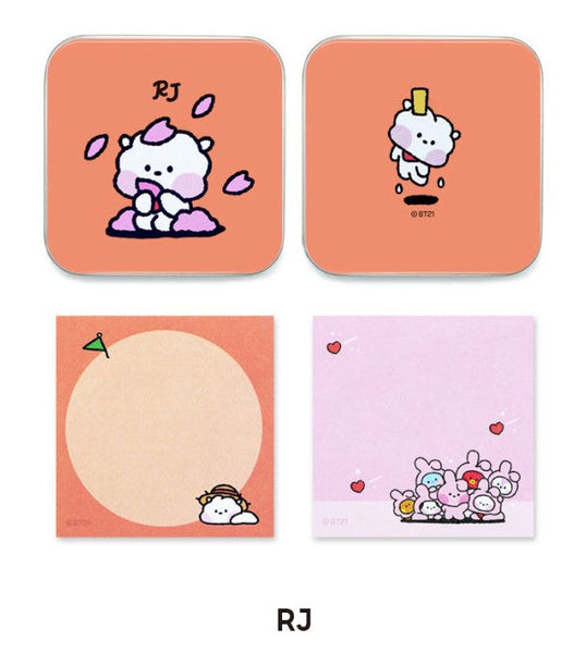 BT21 MININI TIN CASE MEMO PAD