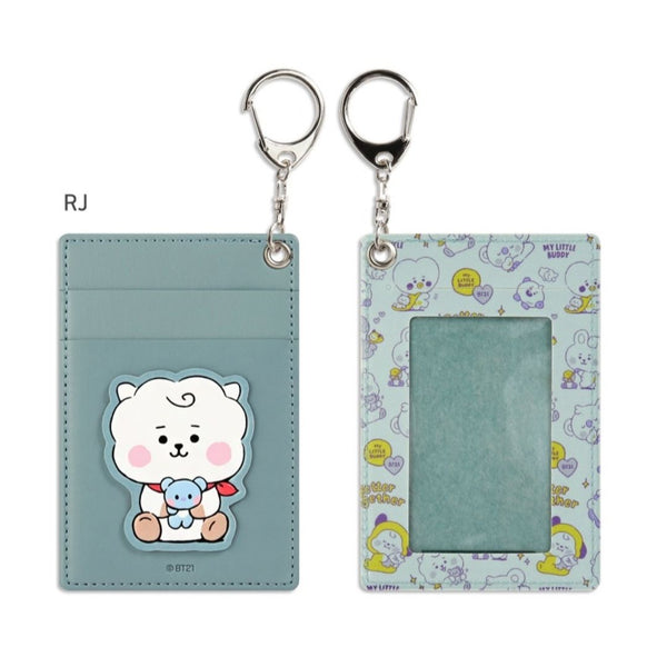 BT21 LEATHER PATCH CARD HOLDER