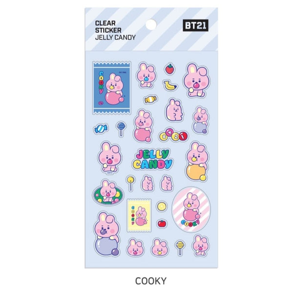 BT21 Baby Jelly Candy Clear Sticker